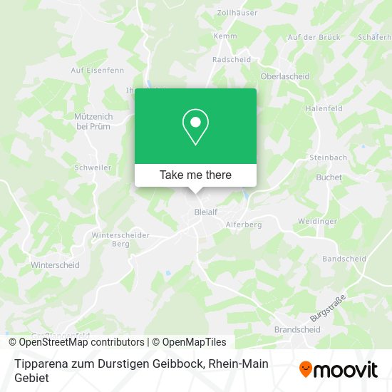 Карта Tipparena zum Durstigen Geibbock