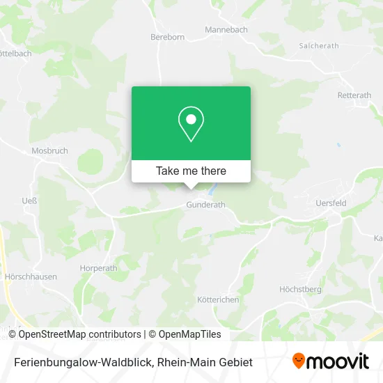 Карта Ferienbungalow-Waldblick