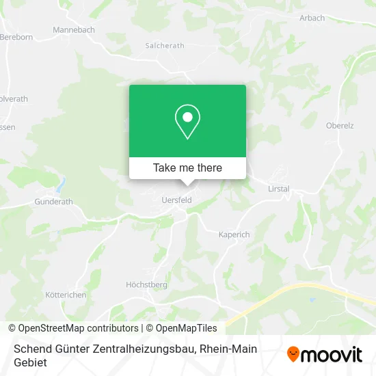 Карта Schend Günter Zentralheizungsbau