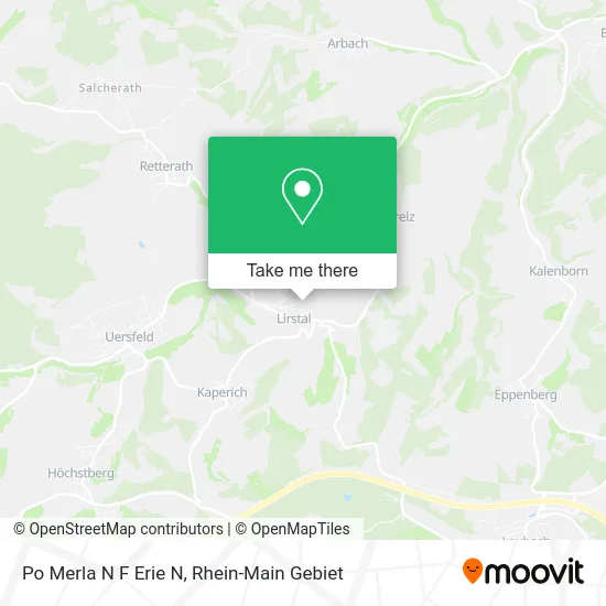 Карта Po Merla N F Erie N