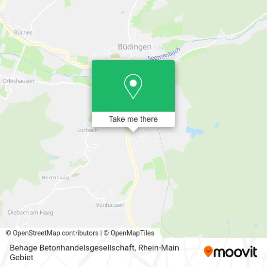 Карта Behage Betonhandelsgesellschaft