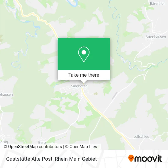 Карта Gaststätte Alte Post