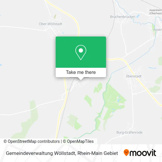 Карта Gemeindeverwaltung Wöllstadt