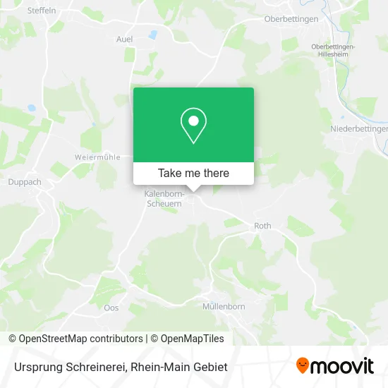 Карта Ursprung Schreinerei