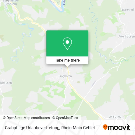 Карта Grabpflege Urlaubsvertretung