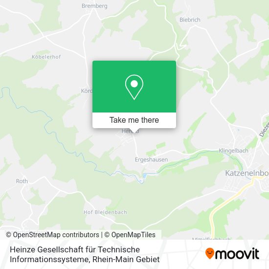 Карта Heinze Gesellschaft für Technische Informationssysteme