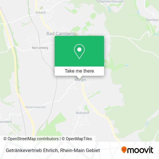 Карта Getränkevertrieb Ehrlich
