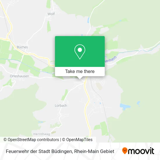 Карта Feuerwehr der Stadt Büdingen