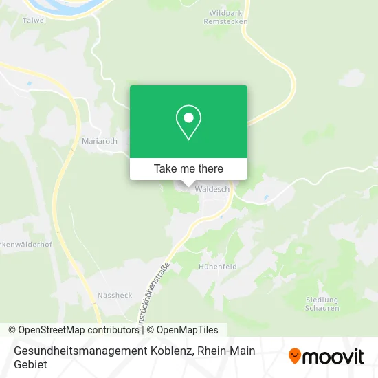 Карта Gesundheitsmanagement Koblenz