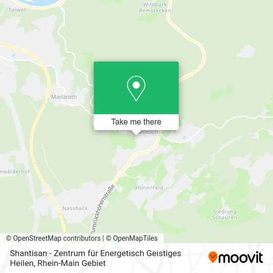 Карта Shantisan - Zentrum für Energetisch Geistiges Heilen