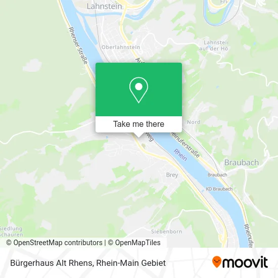 Bürgerhaus Alt Rhens map