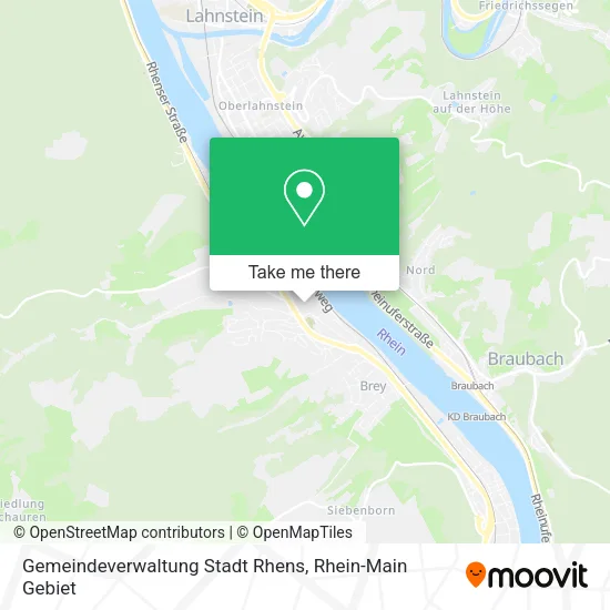 Карта Gemeindeverwaltung Stadt Rhens