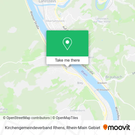 Карта Kirchengemeindeverband Rhens