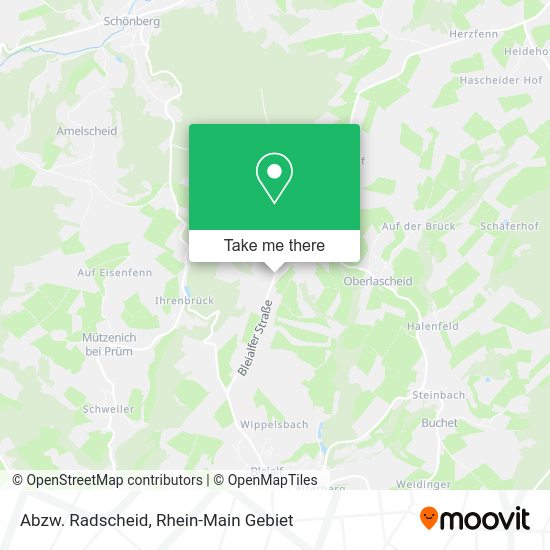 Карта Abzw. Radscheid