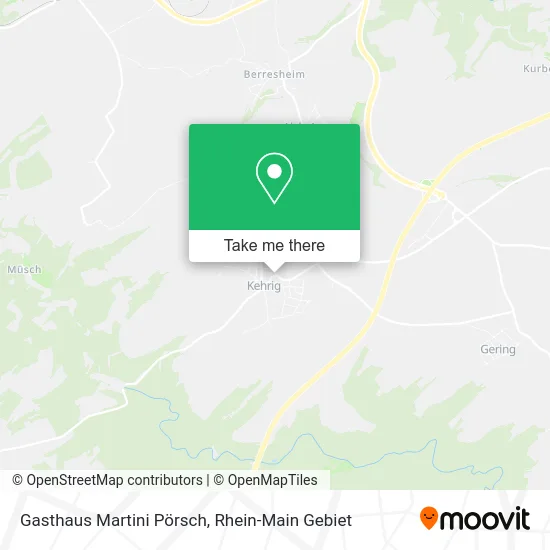 Карта Gasthaus Martini Pörsch