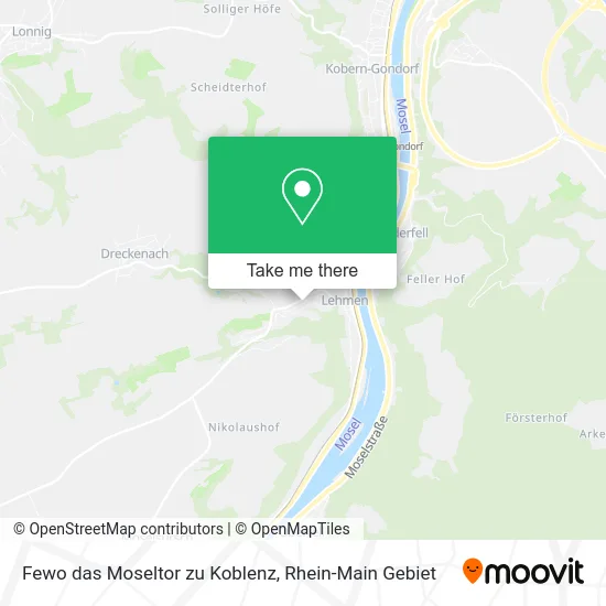Карта Fewo das Moseltor zu Koblenz