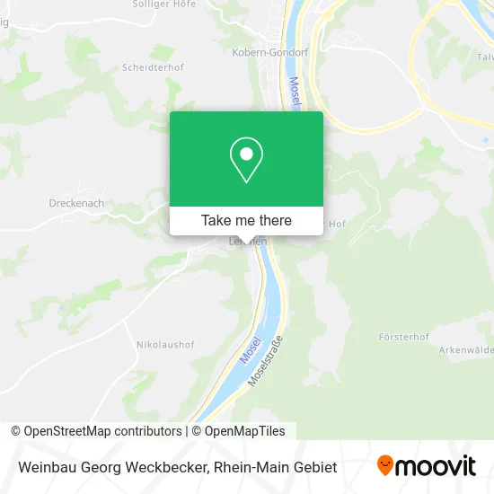Карта Weinbau Georg Weckbecker