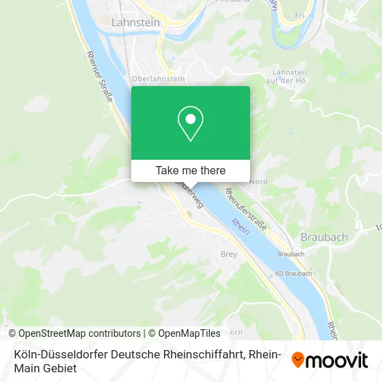 Карта Köln-Düsseldorfer Deutsche Rheinschiffahrt