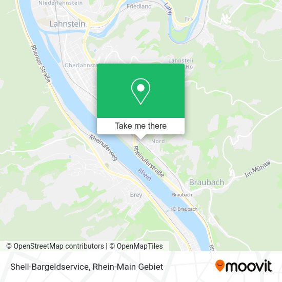 Shell-Bargeldservice map