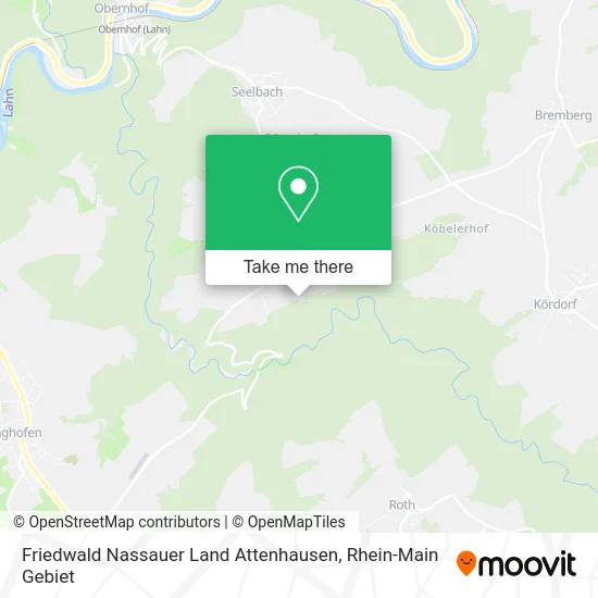 Карта Friedwald Nassauer Land Attenhausen
