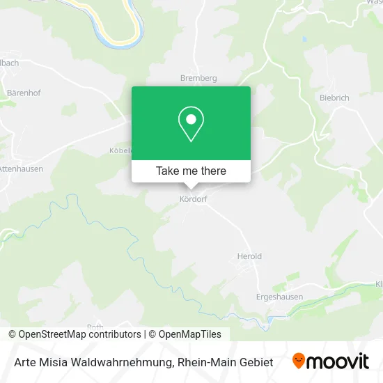 Карта Arte Misia Waldwahrnehmung