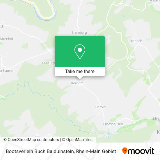 Карта Bootsverleih Buch Balduinstein