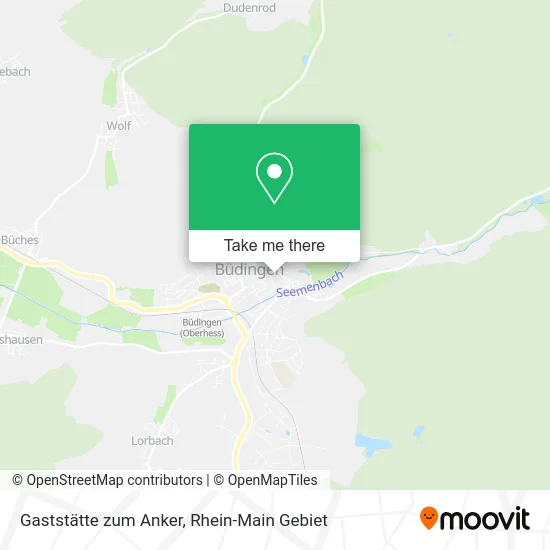 Карта Gaststätte zum Anker