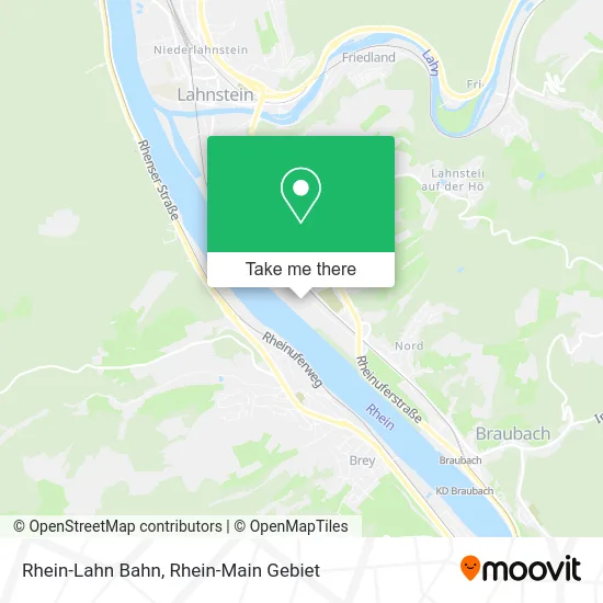 Карта Rhein-Lahn Bahn