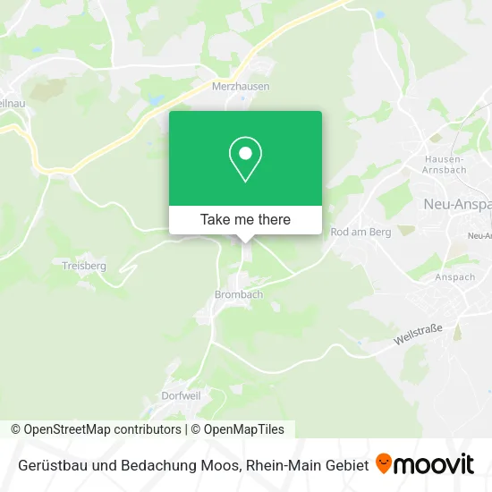 Карта Gerüstbau und Bedachung Moos