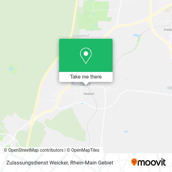 Карта Zulassungsdienst Weicker