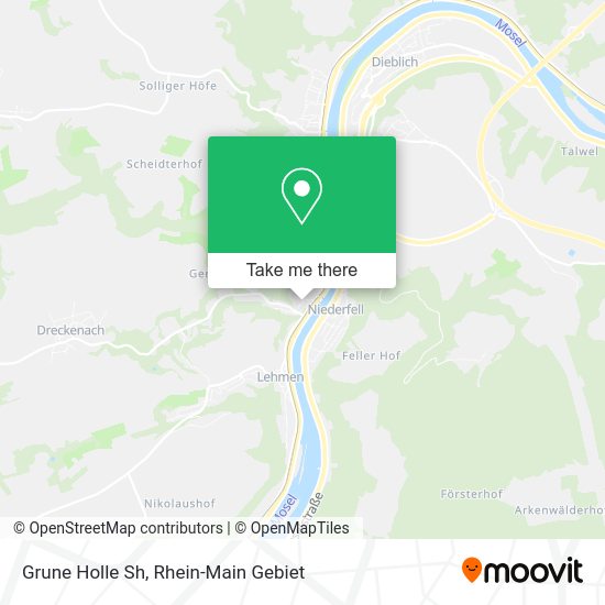 Карта Grune Holle Sh