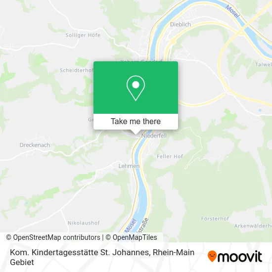 Карта Kom. Kindertagesstätte St. Johannes