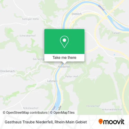 Карта Gasthaus Traube Niederfell