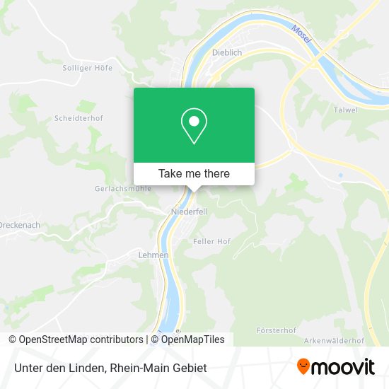 Карта Unter den Linden