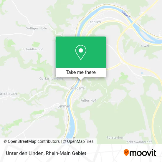 Карта Unter den Linden