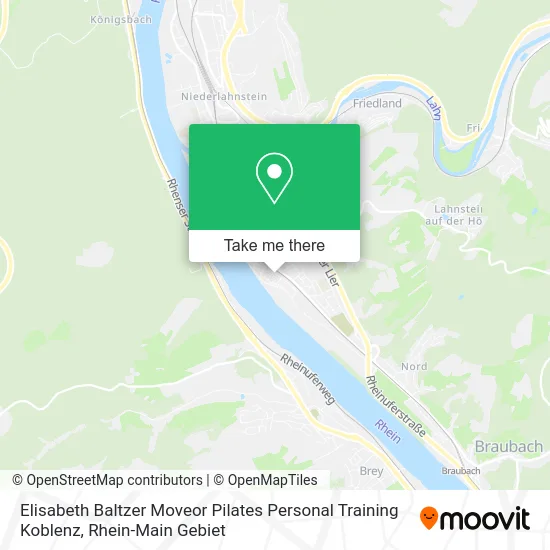 Карта Elisabeth Baltzer Moveor Pilates Personal Training Koblenz