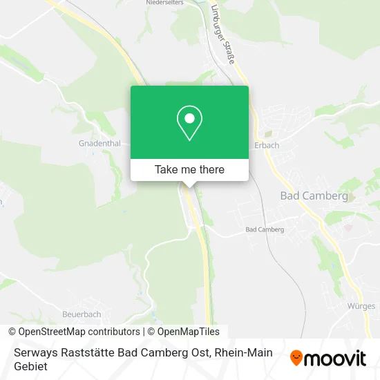 Карта Serways Raststätte Bad Camberg Ost