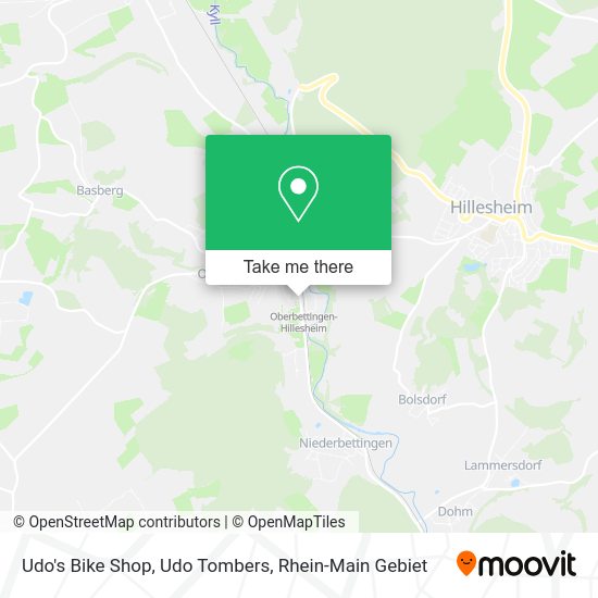 Карта Udo's Bike Shop, Udo Tombers