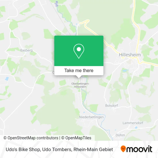 Карта Udo's Bike Shop, Udo Tombers