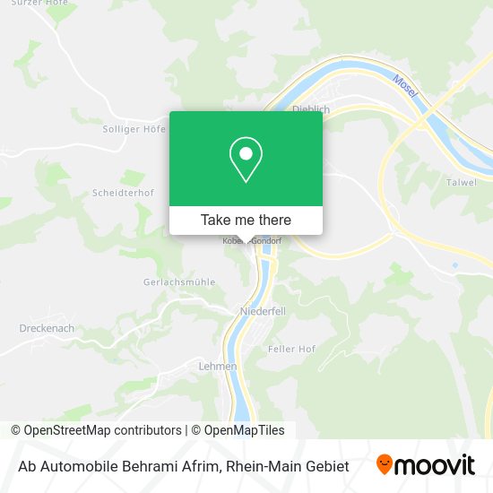 Карта Ab Automobile Behrami Afrim