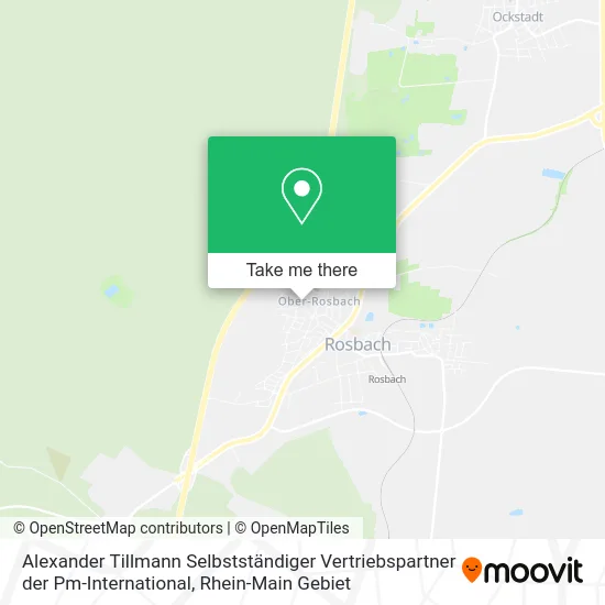 Карта Alexander Tillmann Selbstständiger Vertriebspartner der Pm-International