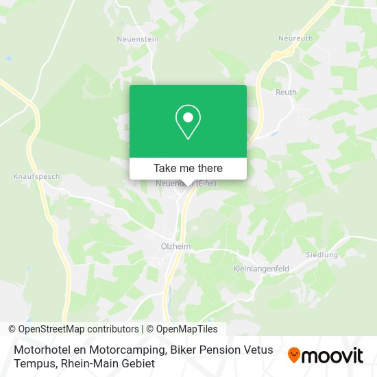 Карта Motorhotel en Motorcamping, Biker Pension Vetus Tempus