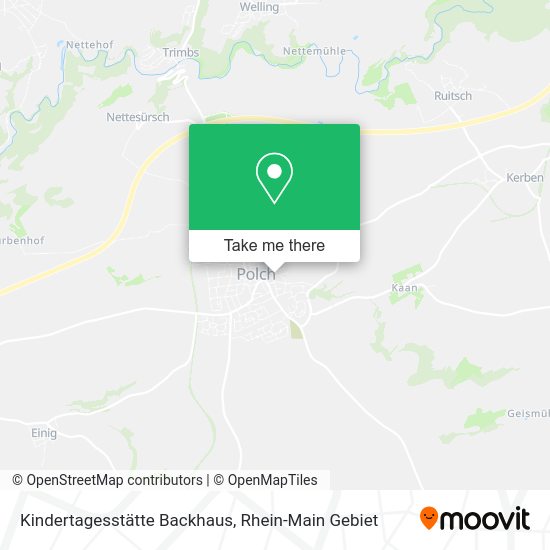 Карта Kindertagesstätte Backhaus