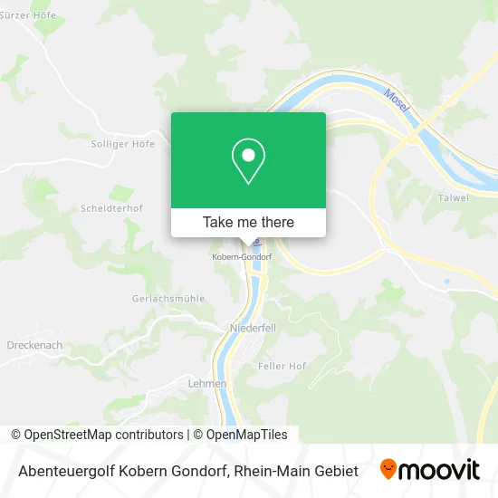 Карта Abenteuergolf Kobern Gondorf