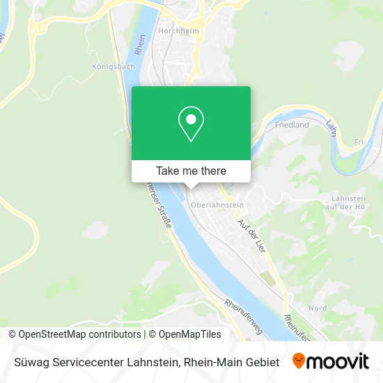 Карта Süwag Servicecenter Lahnstein