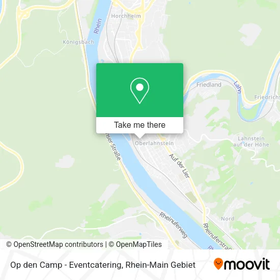 Карта Op den Camp - Eventcatering