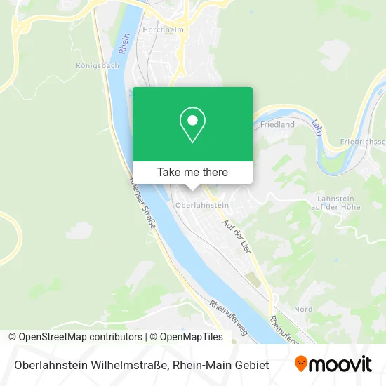 Карта Oberlahnstein Wilhelmstraße