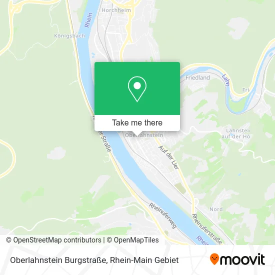 Карта Oberlahnstein Burgstraße