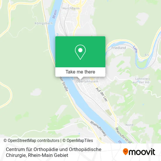 Карта Centrum für Orthopädie und Orthopädische Chirurgie
