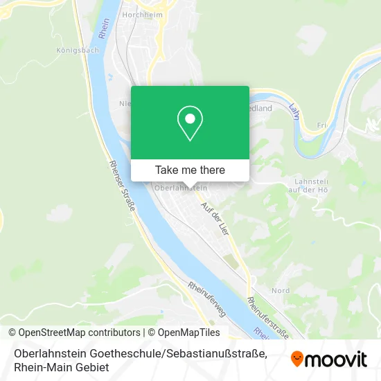 Карта Oberlahnstein Goetheschule / Sebastianußstraße